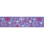 Лента репсовая круги сиреневая 25мм