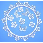 Чипборд Рамка с цветами