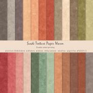 Набор бумаги Suede Texture Paper Warm 30.5х30.5 см