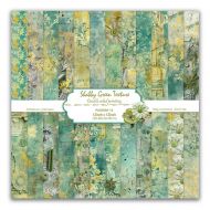 Набор бумаги Shabby Green texture 30.5х30.5 см