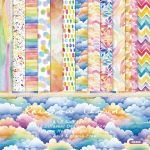 Набор бумаги Rainbow Clouds 15х15 см