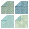 Набор бумаги Teal color tone paper 30.5х30.5 см для скрапбукинга