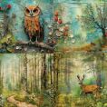 Набор бумаги Woodland 15х15 см для скрапбукинга
