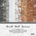 Набор бумаги Brick Wall Texture 15х15 см для скрапбукинга