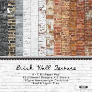 Набор бумаги Brick Wall Texture 15х15 см