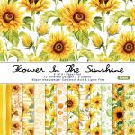 Набор бумаги Flower in the sunshine 15х15 см