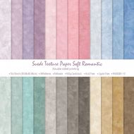 Набор бумаги Suede Texture Paper Soft Romantic 30.5х30.5 см