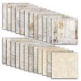 Набор бумаги Soft cream lace texture 30.5х30.5 см для скрапбукинга
