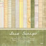 Набор бумаги Line Scripf 15х15 см