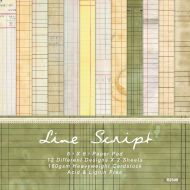 Набор бумаги Line Scripf 15х15 см
