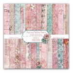 Набор бумаги Pink and Teal lace texture 30.5х30.5 см