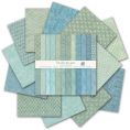Набор бумаги Teal color tone paper 30.5х30.5 см для скрапбукинга