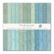 Набор бумаги Teal color tone paper 30.5х30.5 см