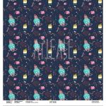 Бумага Медведь-лыжник, коллекция ZIMAлогия