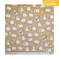 Бумага с голографическим фольгированием Котики 30.5 × 32 см для скрапбукинга