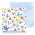 Бумага Вальс бабочек 20 × 21.5 см для скрапбукинга
