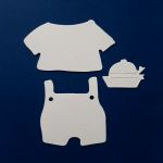 Комплект одежды для мальчика, вырубка из картона