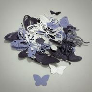 Набор Бабочки - Сиреневые оттенки, вырубка из картона
