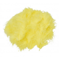 Перья марабу жёлтые для скрапбукинга