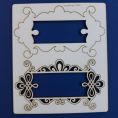 Прямоугольная рамка двойная для скрапбукинга