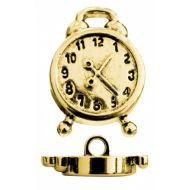  Пуговица будильник золотой 21 мм 