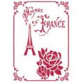Трафарет Voyage en France для скрапбукинга