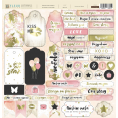 Вырубка из кардстока Pretty pink для скрапбукинга