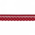 Кружево-трикотаж бордовое, 10 мм для скрапбукинга